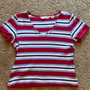Tommy Hilfiger short sleeve stripped shirt